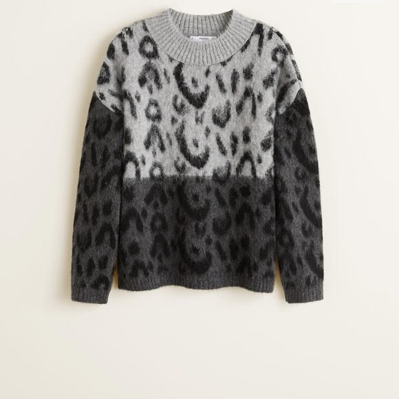 Mango Leopard Texture sweater - Picture 3 of 6